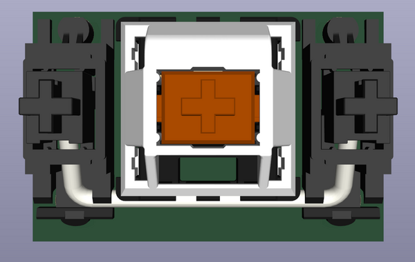 Cherry MX stabilizer 3D view