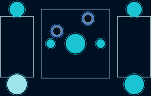 Cherry MX stabilizer PCB footprint