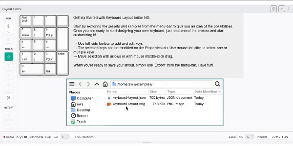 Drag and drop import