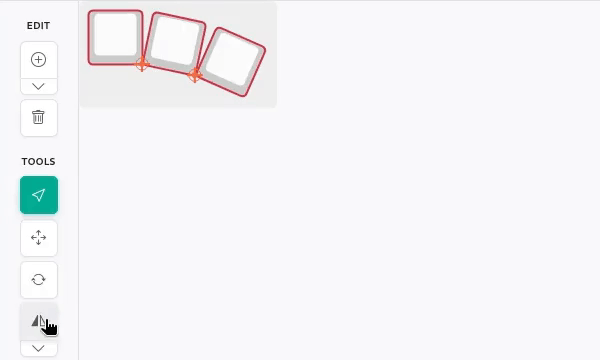 Mirror tool animation