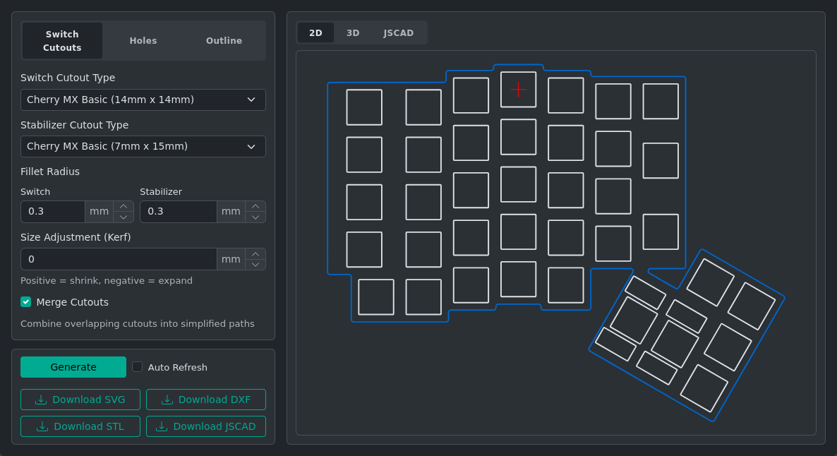 Plate output without ghost keys