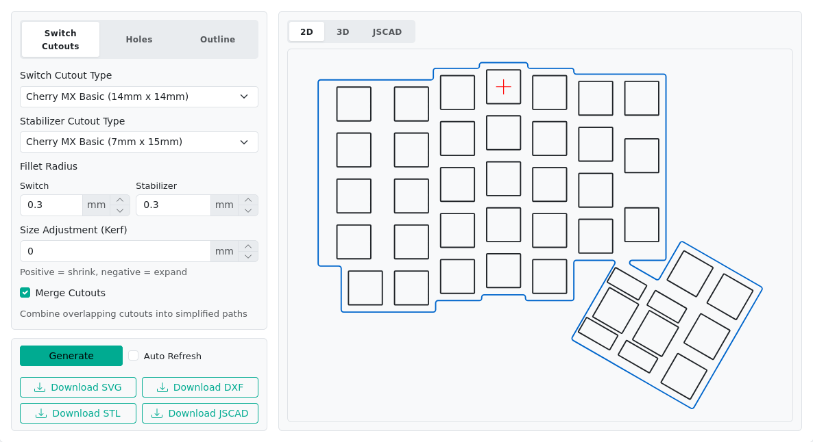 Plate output without ghost keys