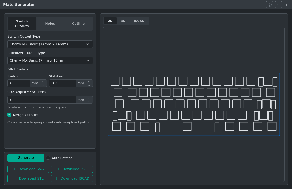 Plate generator panel